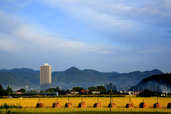変わる田舎町（上山市牧野）