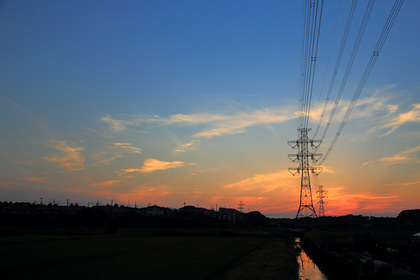 夕日 夕焼け