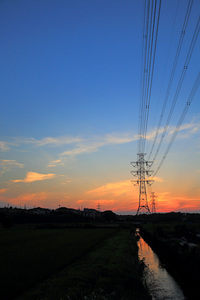 夕日 夕焼け