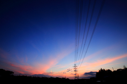 夕焼け 巻雲