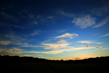 上山市 夕景