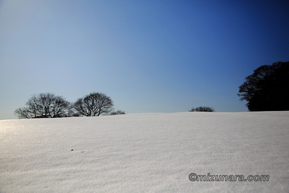 雪 青空