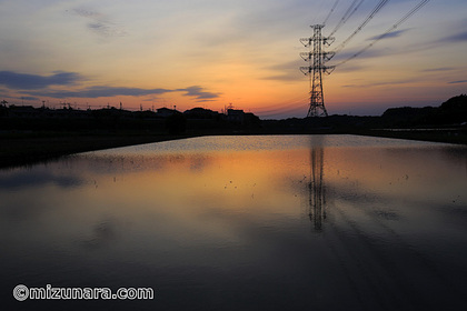 夕景 稲田