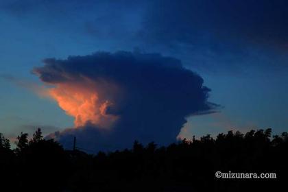 入道雲 夕焼け