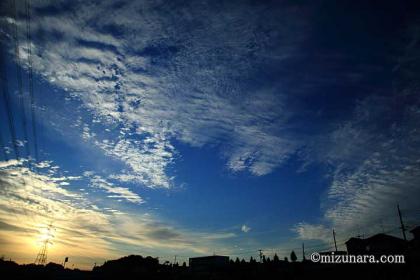 朝景 秋空